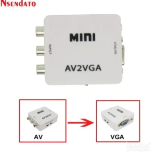 AV VGA Video Converter Convertor Box AV RCA CVBS to VGA Vide