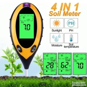 4 u 1 tester PH merač vlage temperatura sunčeve svetlosti-Te