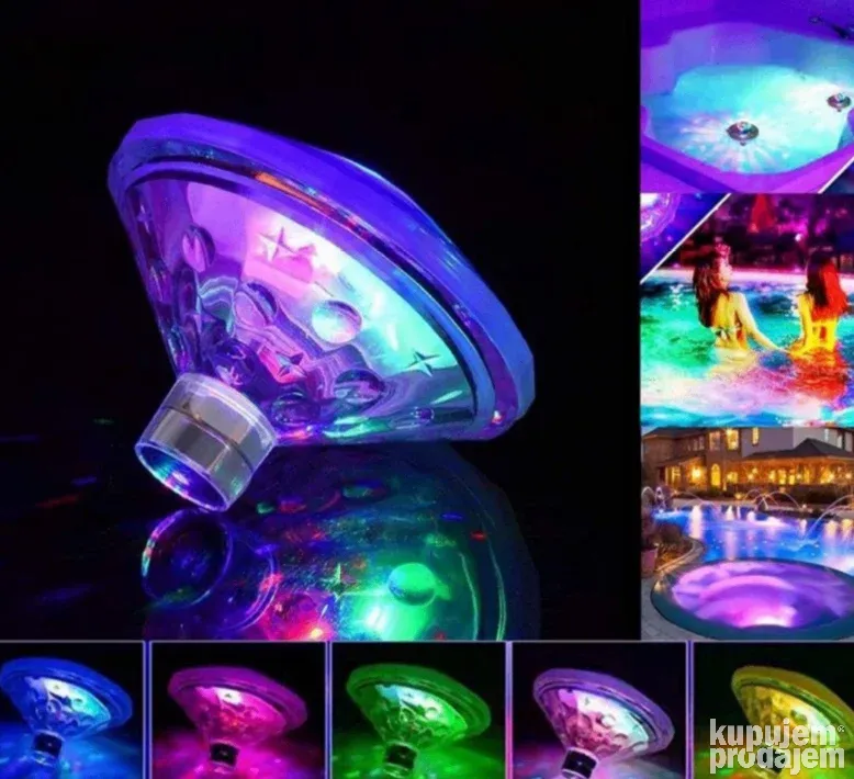 Lampa za bazene SPA Disk lampa za fontane LED lampa RGB-Lamp - Slika 4