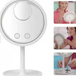 Led ogledalo za sminkanje sa ventilatorom touch sensor 3u1-L