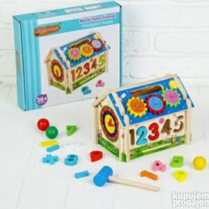 Drvena kuća -Edukativna igračka