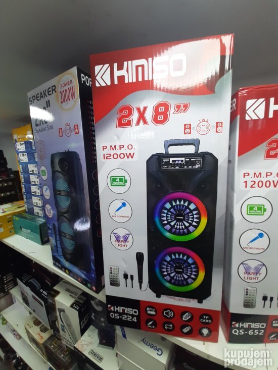 Karaoke zvucnik Bluetooth QS 224  Kimiso  1200 w