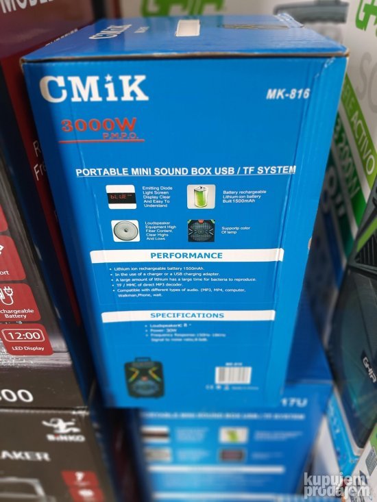 Bluetooth zvucnik CMiK MK-816