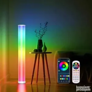 Smart LED podna lampa, RGB WIFI stojeća ugaona lampa