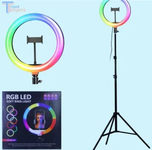 Ring light Rgb 30 cm + stativ