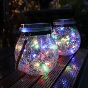 Lampe rgb visece solarne 2 kom - Slika 2