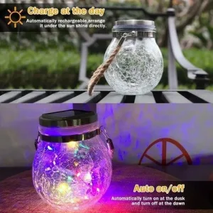 Lampe rgb visece solarne 2 kom - Slika 3