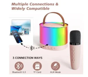 Karaoke zvucnik rgb sa mikrofonom