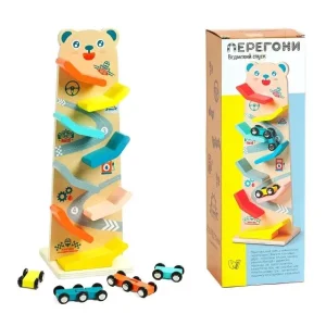 Drvena meda staza sa auticima